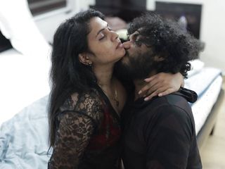 Vaishnavy hot sexy black net and red bikkini sex with Sharun Raj, Mallu couple hot sex in bikkini, Mallu couple ass lick in net